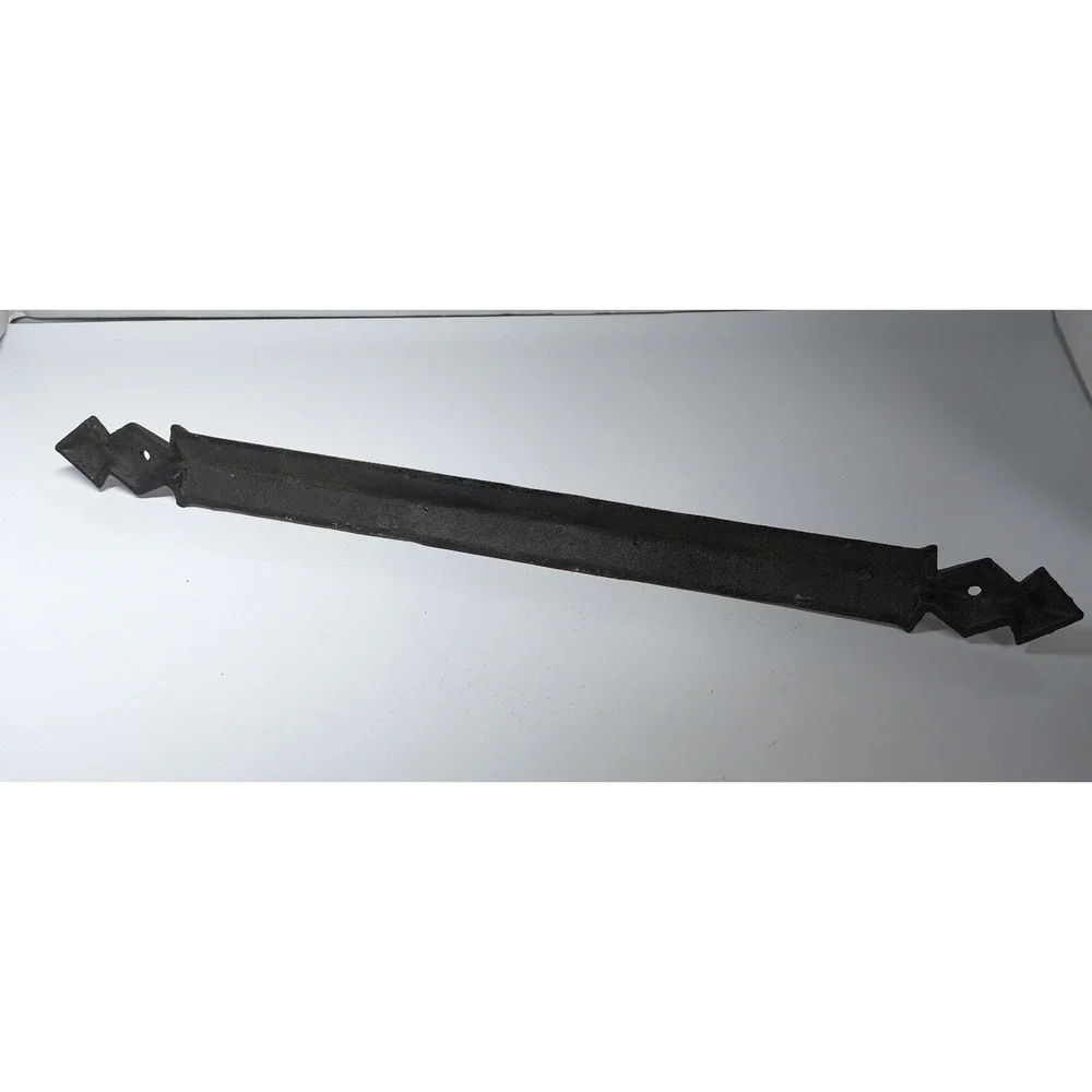 Vintage‎ Iron Metal Wall Hanger~ 4 Hook Key Belt Rack~ Arrow Spear Point Ziz Zag